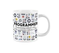 Purely Home Novelty Programmer Mug - Extra Large Jumbo Humourous Trades Computing & Technology Gifts - Ceramic Large Tea/coffee Cup