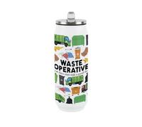 Purely Home Novelty Waste Operative Large Drinking Can Flask With Straw