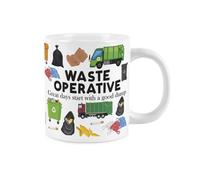 Purely Home Novelty Waste Operative Mug - Extra Large Jumbo Humourous Trades Gifts For Bin Men - Ceramic Large Tea/coffee Cup