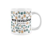 Purely Home Novelty Web Developer Mug - Extra Large Jumbo Humourous Trades Gifts For It Software Developers - Ceramic Large Tea/coffee Cup