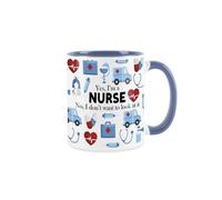 Purely Home Nurse Mug Fun Trades Gift - White And Blue Coffee/tea Present Mug Gift