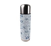 Purely Home Oak Leaves & Berries Blue Large Reusable Thermal Flask
