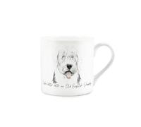 Purely Home Old English Sheepdog Mug - Lifes Better with an Old English Sheepdog Bone China White Mug - Tea/Coffee Gift for Dog Lovers