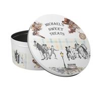 Purely Home Oliver Twist Personalised Cake Tin - Large Round Metal Kitchen Storage Container for Baking Book Gifts 23 x 10cm