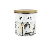 Purely Home Oliver Twist Sugar Canister - Charles Dickens 1.2L Large Enamel Kitchen Storage Container Gifts for Book Lovers