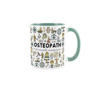 Purely Home Osteopath Mug - Humourous Trades Funny Novelty Gift - Turquoise Tea/Coffee Ceramic Cup Present for Osteopath