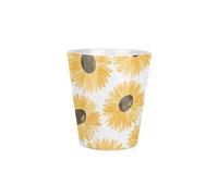 Purely Home Painted Sunflowers Plant Pot - Small Ceramic Indoor Plant Pot Gift
