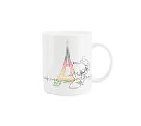 Purely Home Paris Surfing Mug - Sports Competition Commemorative Gift/Present - Tea Coffee Bone China Mug for Sports Fans