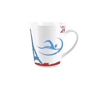 Purely Home Paris Swimming Mug - Sports Competition Commemorative Gift/Present - Tea Coffee Ceramic Mug for Sports Fans