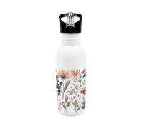 Purely Home Pastel Flowers Flip-Top Water Bottle