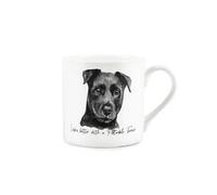 Purely Home Patterdale Terrier Mug - Lifes Better With A Patterdale Terrier Bone China White Mug - Tea/coffee Gift For Dog Lovers
