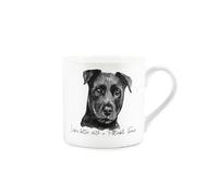 Purely Home Patterdale Terrier Mug - Lifes Better with a Patterdale Terrier Bone China White Mug - Tea/Coffee Gift for Dog Lovers