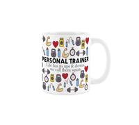 Purely Home Personal Trainer Mug - Humourous Gym Trades Funny Novelty Gift - Tea/Coffee Hot Drinks Ceramic Cup Present for Exercise Fans