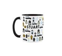 Purely Home Personalised Funeral Director Mug - Humourous Trades Funny Novelty Gift - Tea/Coffee Black Ceramic Cup Present for Funeral Director