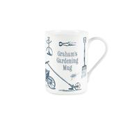 Purely Home Personalised Gardening Mug - Vintage Garden Tea/Coffee Bone China Cup - Custom Present/Gifts for Gardeners