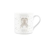 Purely Home Personalised Gemini Mug - Gold Star Sign Bone China Tea/Coffee Cup - Customisable Zodiac Gift