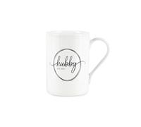 Purely Home Personalised Hubby Mug - Husband Marriage Wedding Gift/Present for Him - White Bone China Tea/Coffee Mug