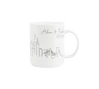 Purely Home Personalised New York City Skyline Mug - Bone China Tea/Coffee Souvenir Gift Cup for Travel Lovers & Couples