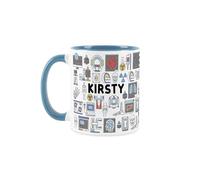 Purely Home Personalised Radiographer Mug - Novelty Tea/Coffee Light Blue Ceramic Cup Gifts for Radiologic Technologists