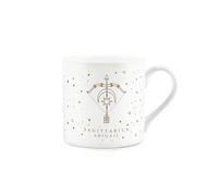 Purely Home Personalised Sagittarius Mug - Gold Star Sign Bone China Tea/Coffee Cup - Customisable Zodiac Gift
