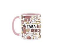 Purely Home Personalised Seamstress Mug - Sewing & Crafting Funny Novelty Job Gifts - Tea/Coffee Hot Drinks Custom Pink Ceramic Cup Present