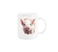 Purely Home Pig Mug - Wild Animals Nature Gift/Present Mug - Tea Coffee White Bone China Mug