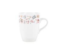 Purely Home Pink Baking Essentials Mug - Kitchen Gifts For Cake Bakers - Tea/coffee Hot Drinks Ceramic Cup Present