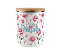 Purely Home Pink Carnations Extra Large Biscuit Tin