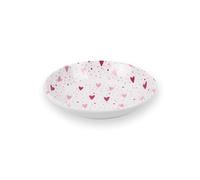 Purely Home Pink Hearts Melamine Plastic Pet Saucer - Cat Feeding Dish