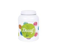 Purely Home Polka Dots Decaf Canister - Small Dome Lid Kitchen Storage Tin