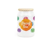 Purely Home - Polka Dots - Decaf Tea Canister - Kitchen Storage Jar