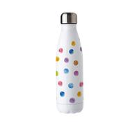 Purely Home Polka Dots Stainless Steel Water Bottle - Colourful Rainbow Double Walled 500Ml Metal Hot/cold Drinks Bottle Outdoor Gifts
