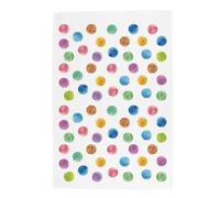 Purely Home Polka Dots Tea Towel - Multicoloured Rainbow Spots - Panama Cotton Kitchen Dish Towel/Drying Cloth - 67cm x 45cm Gift/Present