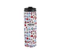 Purely Home Postie Travel Mug - Novelty Postman/postwoman Gift Stainless Steel Vacuum-Sealed Double-Walled Hot/cold Drinks Travel Flask