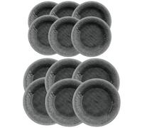 Purely Home Potters Reactive Glaze Grey Melamine Dinner & Side Plate Set For 6