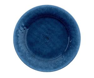 Purely Home Potters Reactive Glaze Indigo Melamine Dinner Plates - Set Of 2