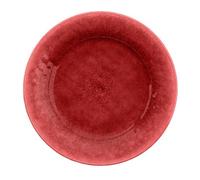 Purely Home Potters Reactive Glaze Red Melamine Dinner Plates - Set Of 5