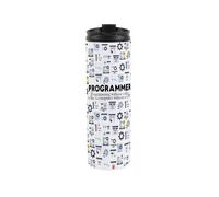 Purely Home Programmer Travel Mug - Novelty Computing & Technology Gift - Stainless Steel Double-Walled Hot/cold Drinks Travel Flask