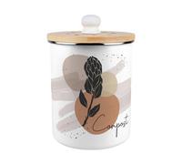 Purely Home Proteas Flowers Compost Caddy - Metal 2L Decorative Kitchen Food Waste Bin