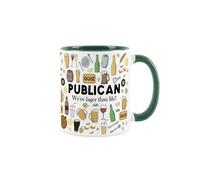 Purely Home Publican Mug - Humourous Trades Funny Novelty Gift - Green Tea/coffee Ceramic Cup Present For Bar & Pub Owners