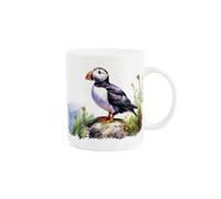 Purely Home Puffins Mug - Coastal Sea Birds - Tea/coffee Bone China Cup Gift/present For Bird Lovers