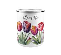 Purely Home Purple Tulips Kitchen Utensil Holder
