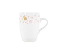 Purely Home Queen Mug - Pink Stars Pretty Gifts For Her - Tea/coffee Hot Drinks Ceramic Cup Present