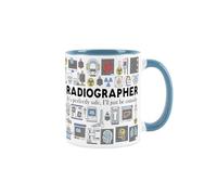 Purely Home Radiographer Mug - Novelty Tea/Coffee Light Blue Ceramic Cup Gifts for Radiologic Technologists