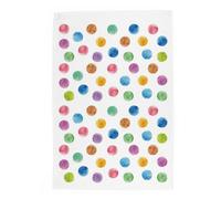 Purely Home Rainbow Polka Dots Tea Towel - Panama Cotton Colourful Kitchen Gift