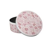 Purely Home Red Oak Leaves & Berries Round Cake Tin - Small Baking Storage Kitchen Gift