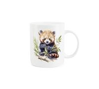 Purely Home Red Panda Mug - Exotic Panda Bear Gift - Tea/Coffee Bone China Cup Present for Animal Lovers