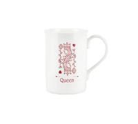 Purely Home Red Queen Mug - Playing Card Gift/Present - Games Bone China Coffee/Tea Mug