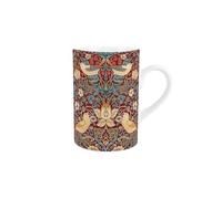 Purely Home Red Strawberry Thief Mug - William Morris Artwork Gifts - Tea/Coffee Ceramic Drinks Cup Present