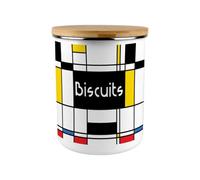 Purely Home Retro Art Deco Extra Large Biscuit Tin